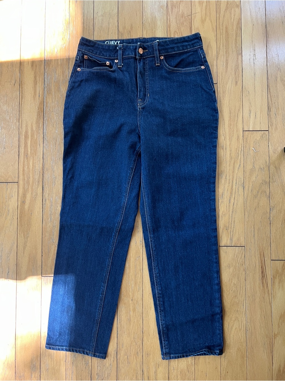 J. Crew Dark Indigo Straight Leg Jeans